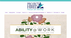 Desktop Screenshot of projecthired.org